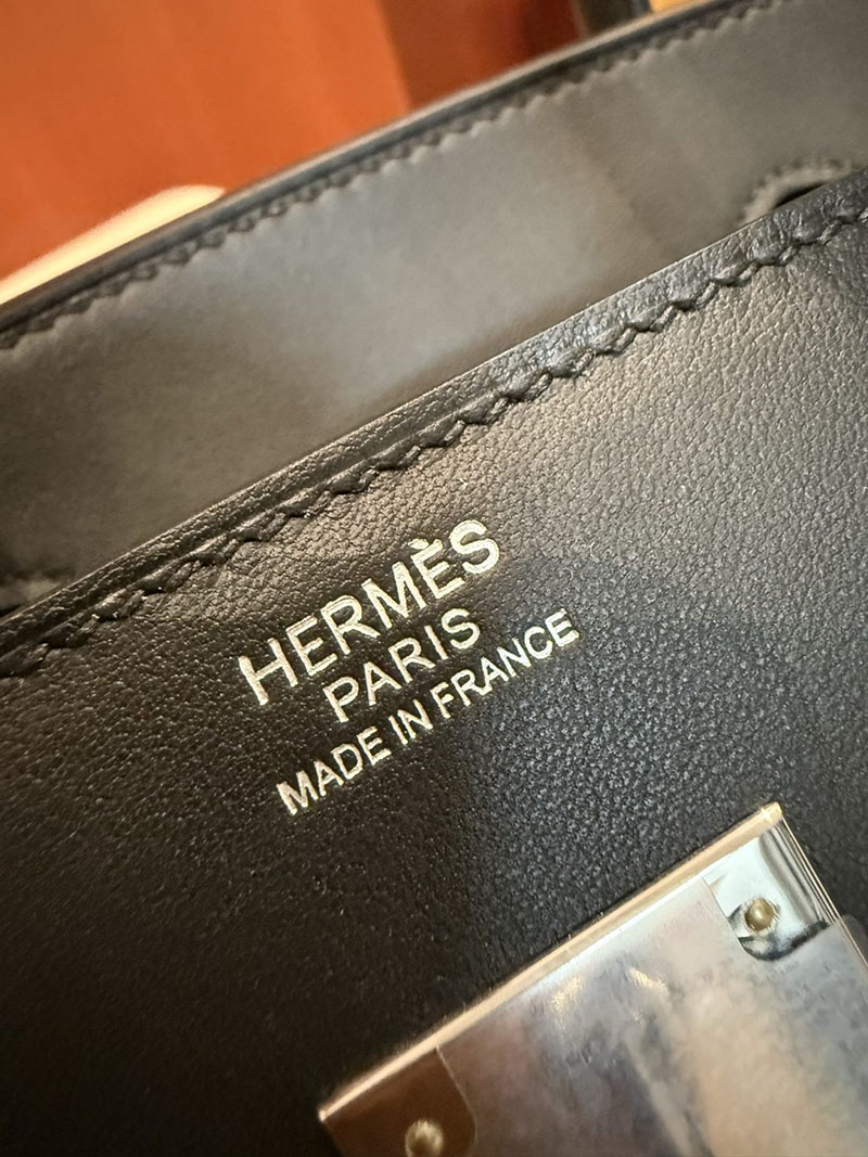 エルメスコピー バーキン30 定価 HERMES バーキン30 カーゴ 黒 ブラック スイフト/トワルアッシュ シルバー金具 2524120 - 画像 (13)