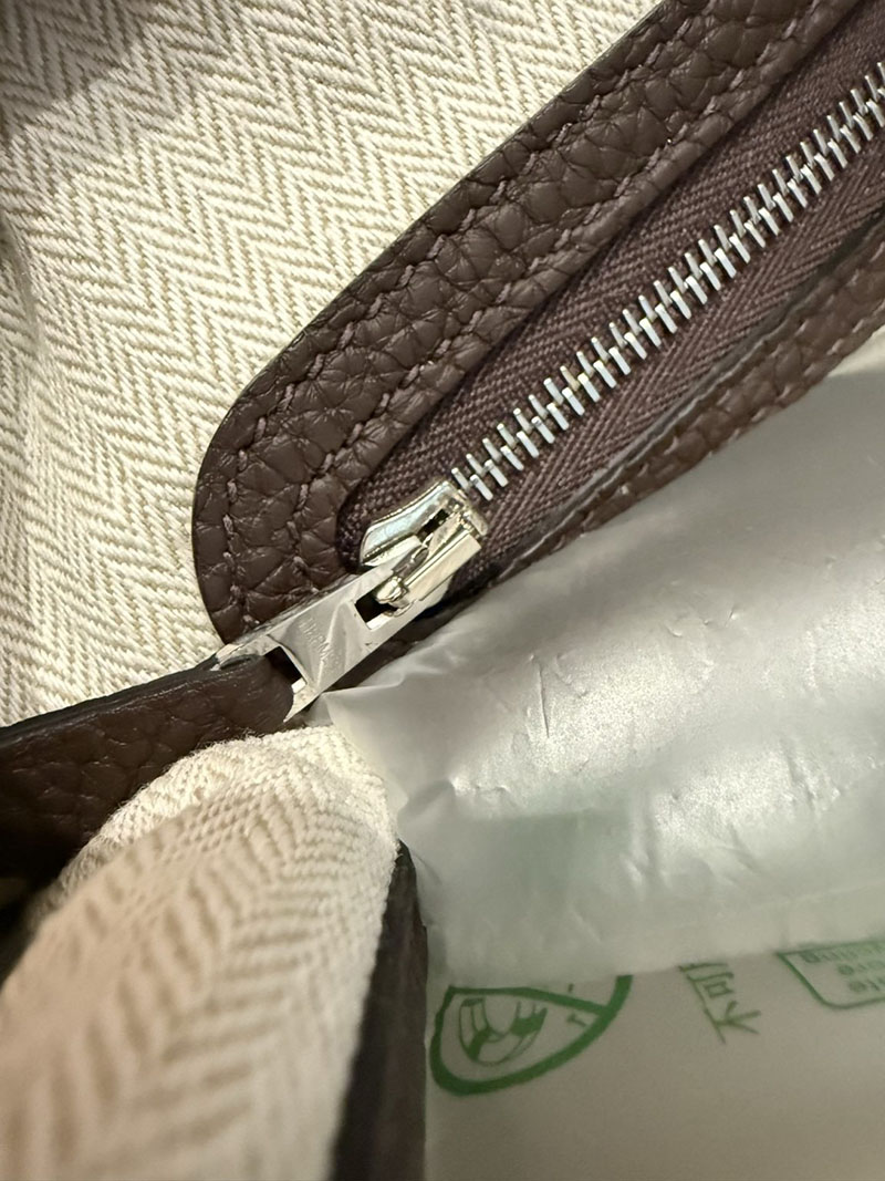 エルメスコピー ガーデンパーティー 定価 HERMES ガーデンパーティ 30 TPM エベンヌ ネゴンダ シルバー金具 2524122 - 画像 (3)