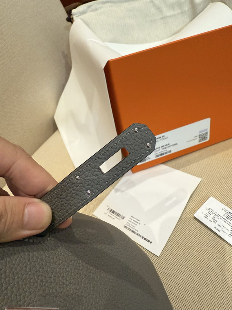 エルメスコピー バーキン30 定価 HERMES バーキン30 グリメイヤー トゴ シルバー金具 2524125 - 画像 (13)