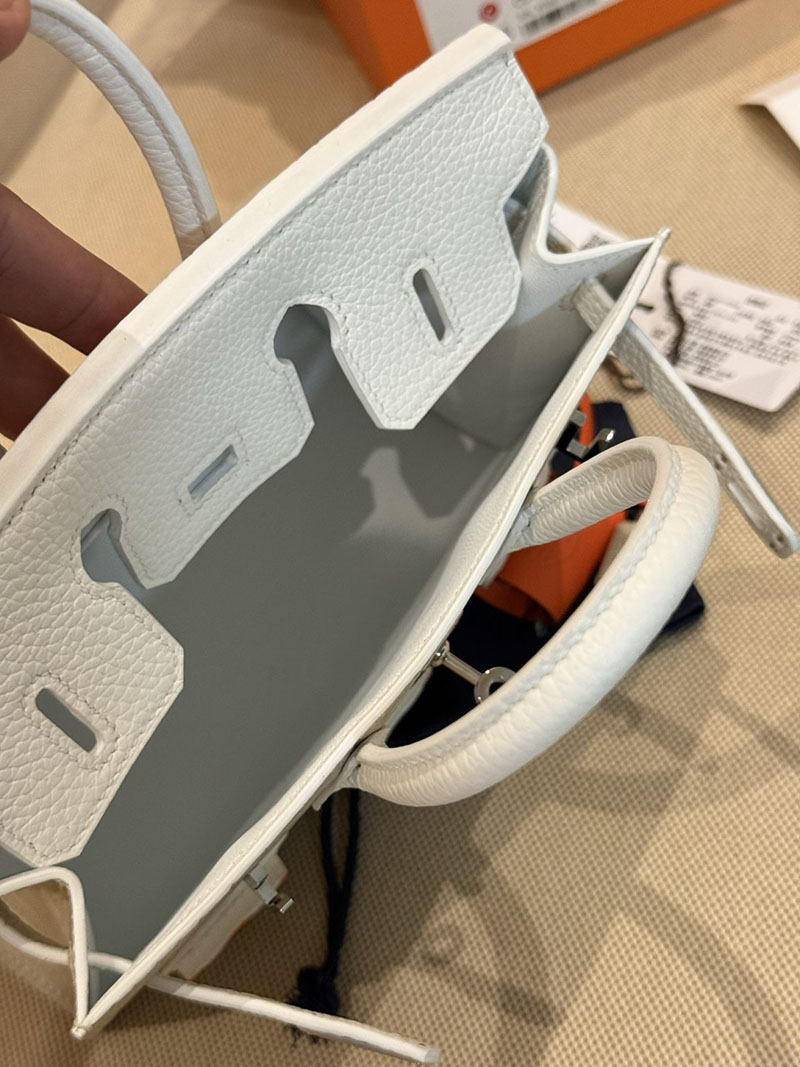 エルメスコピー バーキン20 定価 HERMES バーキン 20 セリエ ベトン トリヨンクレマンス/クロコダイル アリゲーターマット シルバー金具2524128 - 画像 (14)