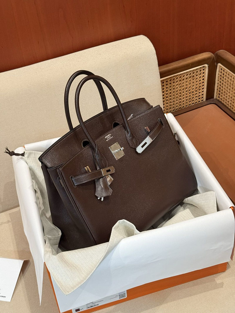 エルメスコピー バーキン25 定価 HERMES バーキン35 アバンヌ シェブルミゾル シルバー金具 2524129 - 画像 (6)