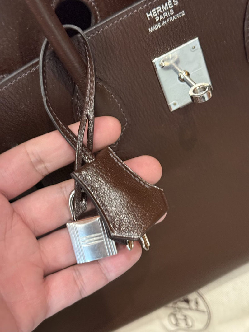 エルメスコピー バーキン25 定価 HERMES バーキン35 アバンヌ シェブルミゾル シルバー金具 2524129 - 画像 (4)