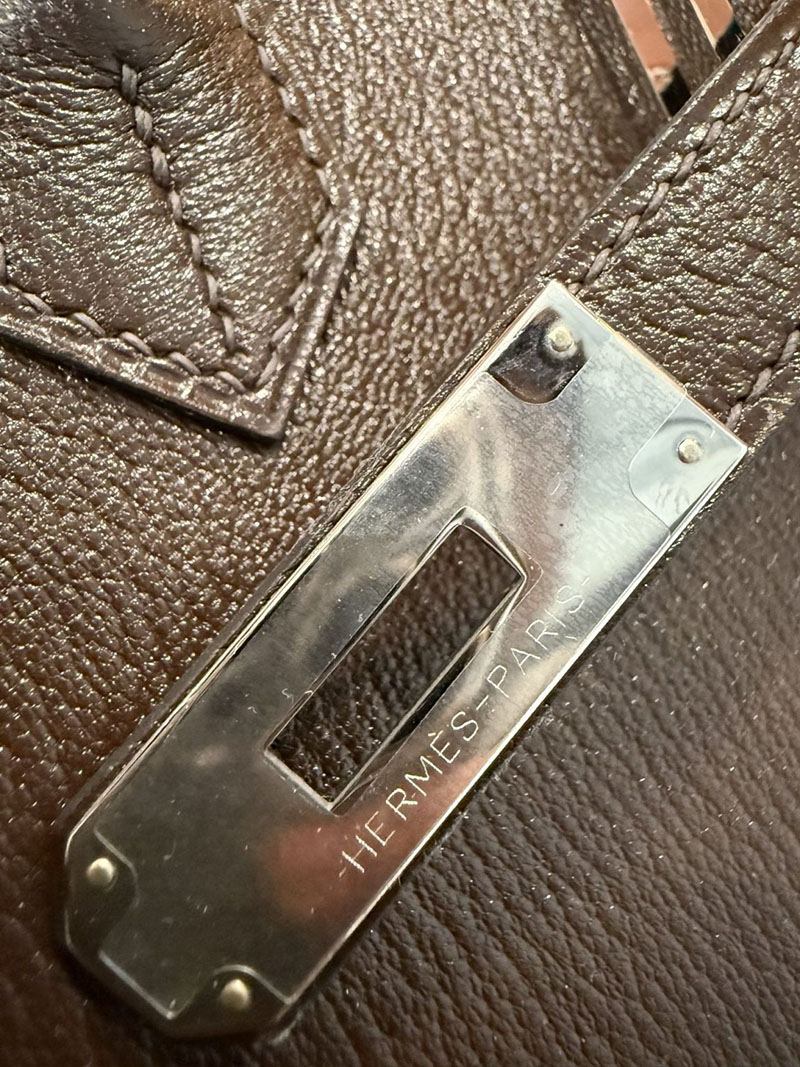 エルメスコピー バーキン25 定価 HERMES バーキン35 アバンヌ シェブルミゾル シルバー金具 2524129 - 画像 (3)