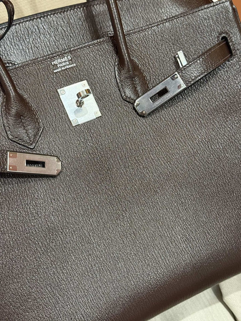 エルメスコピー バーキン25 定価 HERMES バーキン35 アバンヌ シェブルミゾル シルバー金具 2524129 - 画像 (2)
