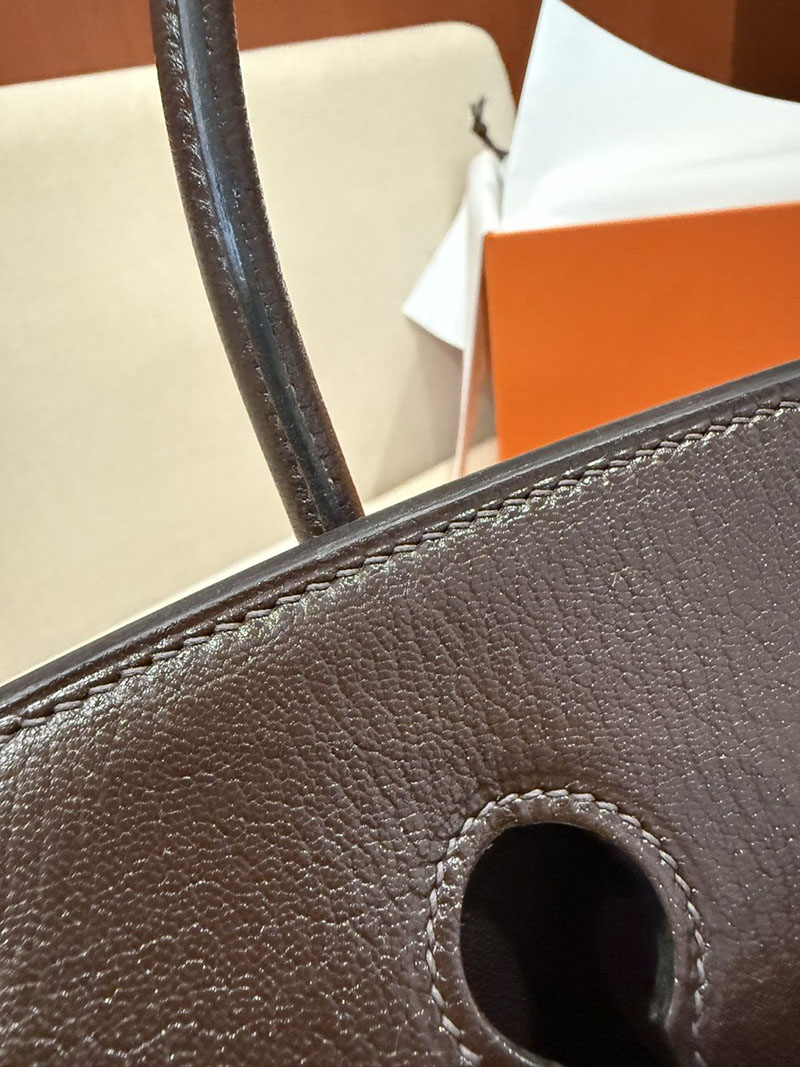 エルメスコピー バーキン25 定価 HERMES バーキン35 アバンヌ シェブルミゾル シルバー金具 2524129 - 画像 (10)