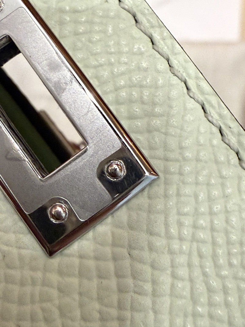 エルメスコピー ミニケリー 定価 HERMES ケリーミニ2 外縫い ヴェールフィズ ヴォーエプソン シルバー金具 2524130 - 画像 (2)