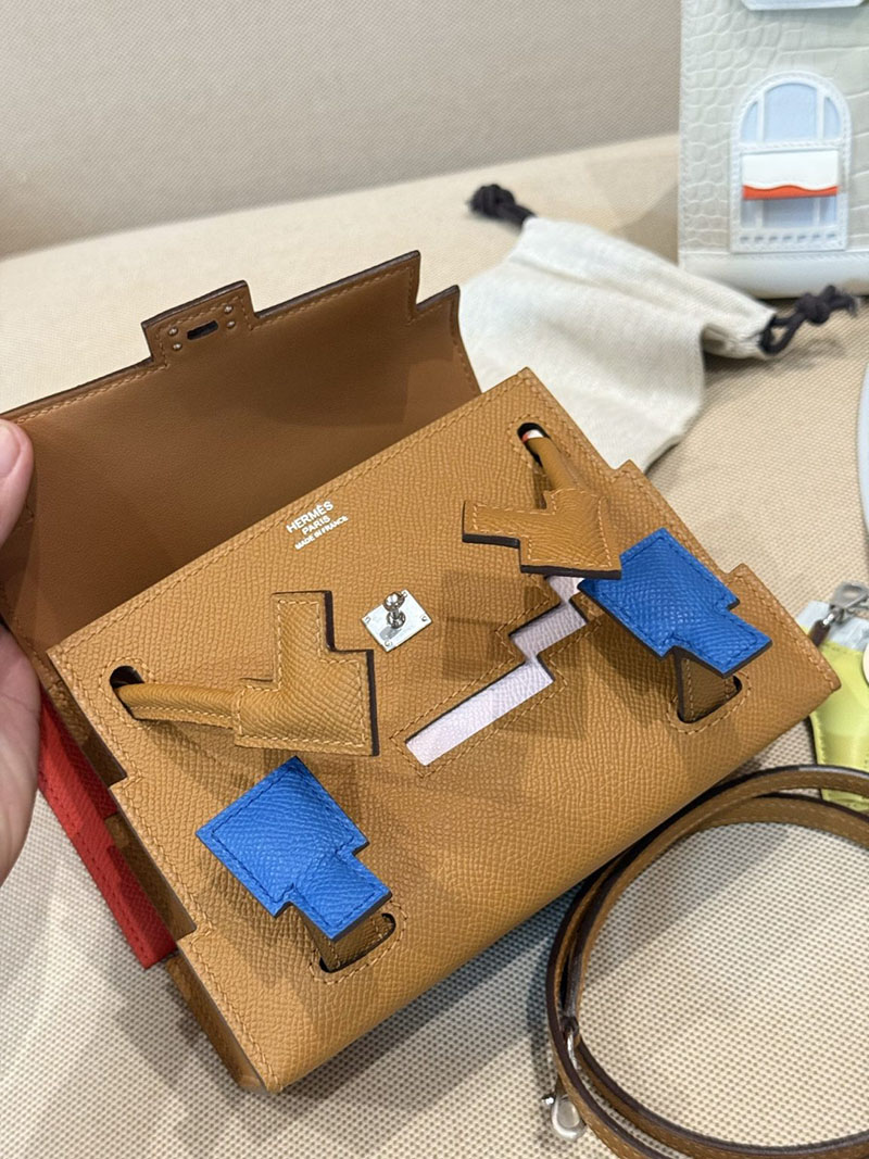 エルメスコピー ケリードールピクト定価 HERMES ケリードールピクト ゴールド エプソン シルバー金具 2524137 - 画像 (5)