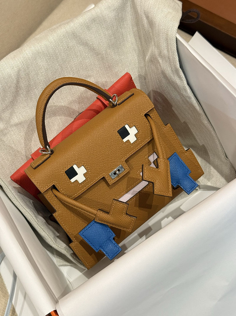 エルメスコピー ケリードールピクト定価 HERMES ケリードールピクト ゴールド エプソン シルバー金具 2524137 - 画像 (13)