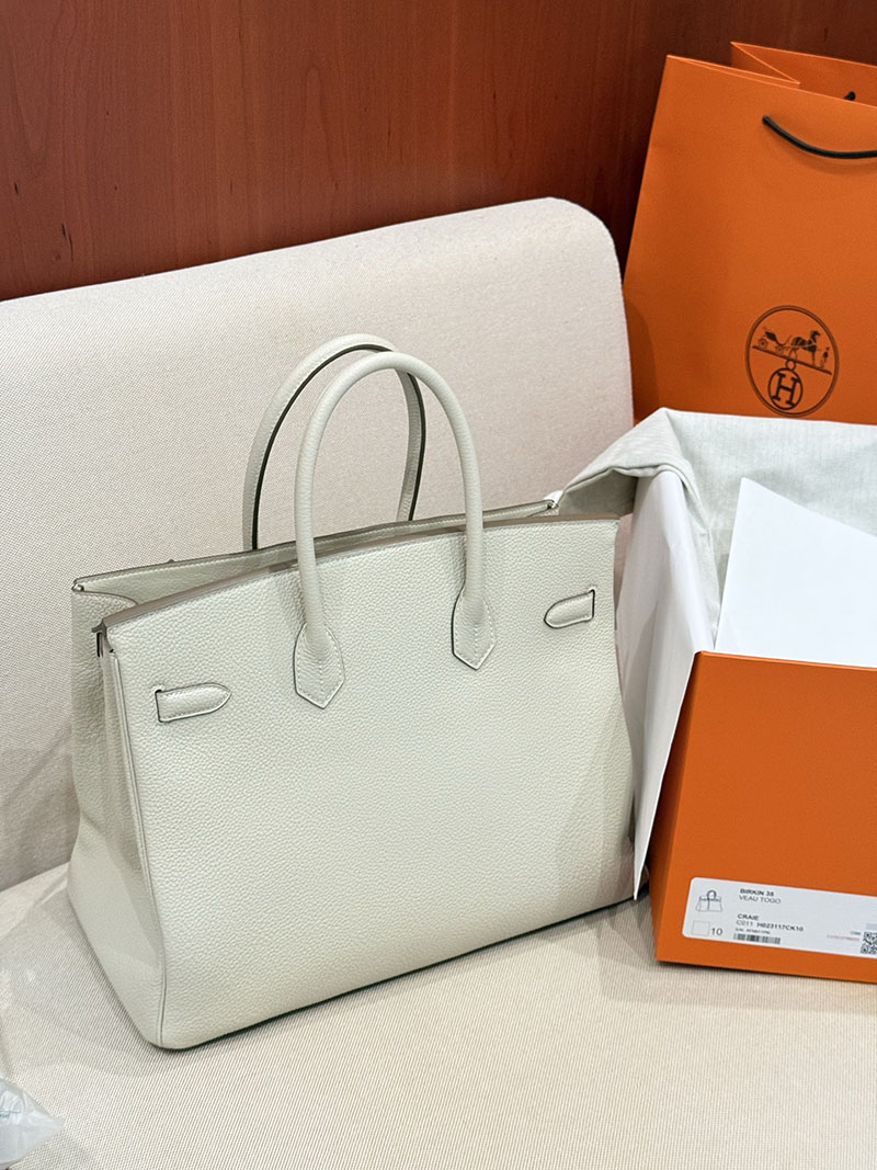 エルメスコピー バーキン35 定価 HERMES バーキン35 クレ トゴ シルバー金具 2524156 - 画像 (6)