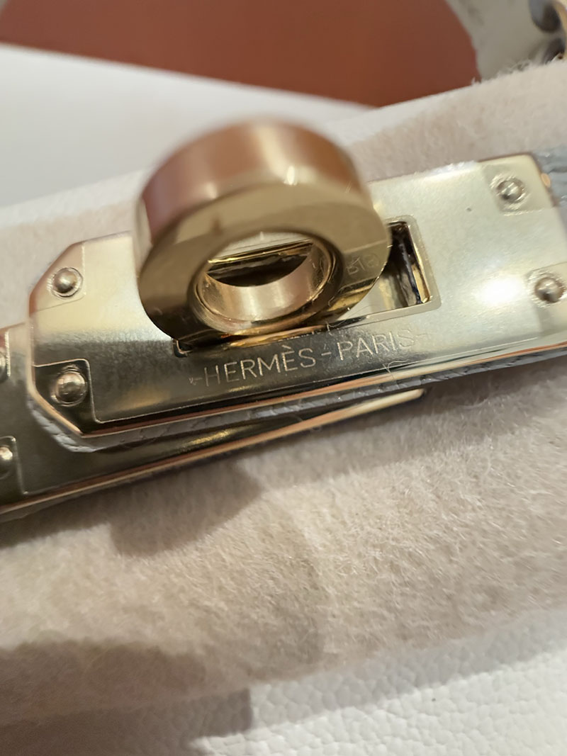エルメスコピー ミニケリー 定価 HERMES ケリーミニ2 パーソナル ナタ/グリアスファルト ヴォーエプソン ゴールド金具 2524170 - 画像 (9)