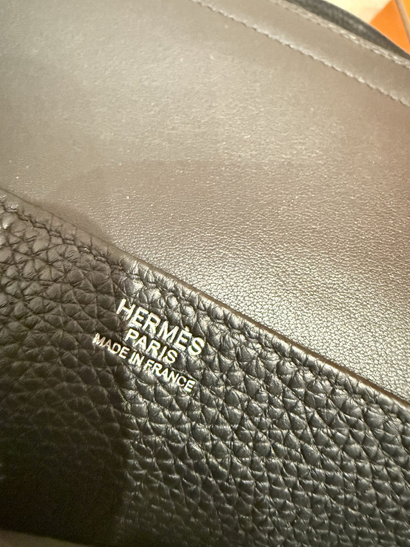 エルメスコピー アルザン31 定価 HERMES アルザン31 黒 ブラック トリヨンクレマンス/スイフト シルバー金具 2524177 - 画像 (8)