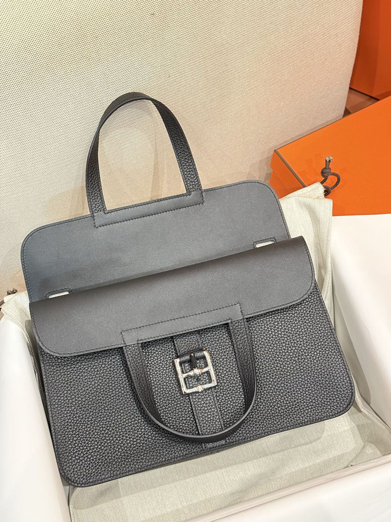 エルメスコピー アルザン31 定価 HERMES アルザン31 黒 ブラック トリヨンクレマンス/スイフト シルバー金具 2524177 - 画像 (4)