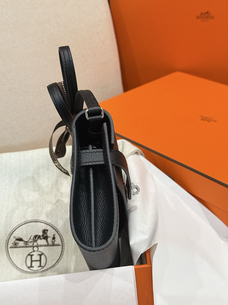 エルメスコピー HERMES 長財布 ケリーウォレット ロング トゥーゴー 黒 ブラック ヴォーエプソン シルバー金具 2524178 - 画像 (9)