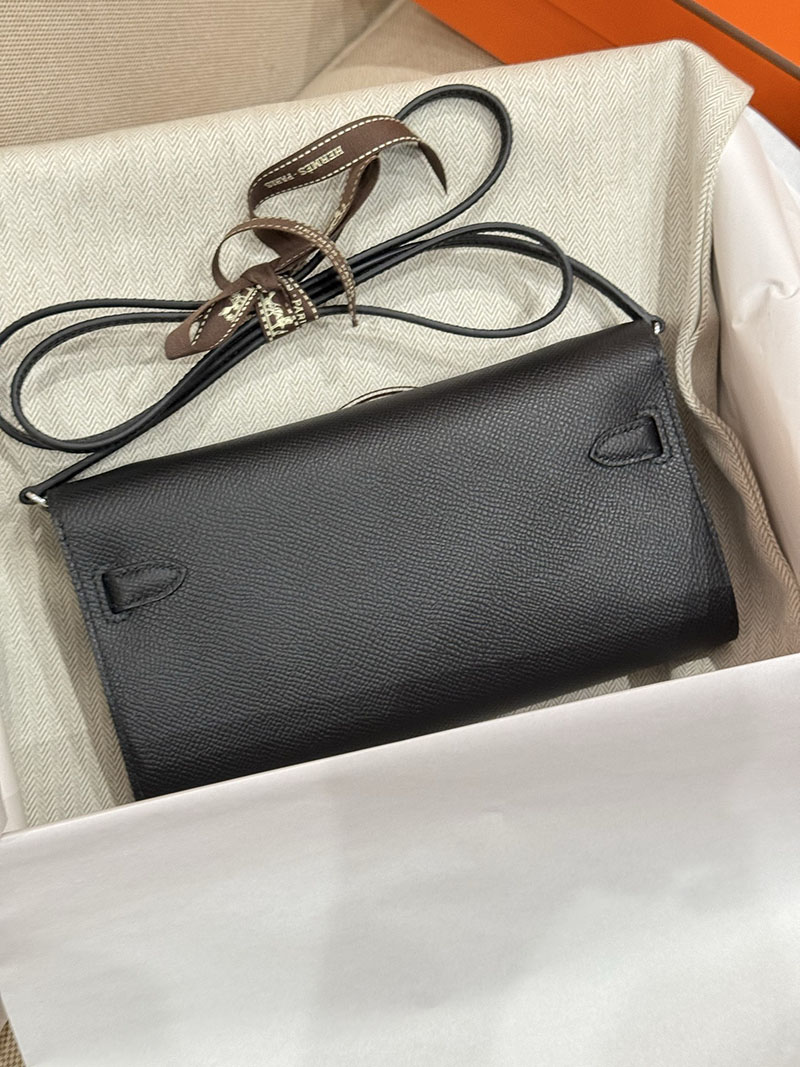 エルメスコピー HERMES 長財布 ケリーウォレット ロング トゥーゴー 黒 ブラック ヴォーエプソン シルバー金具 2524178 - 画像 (8)