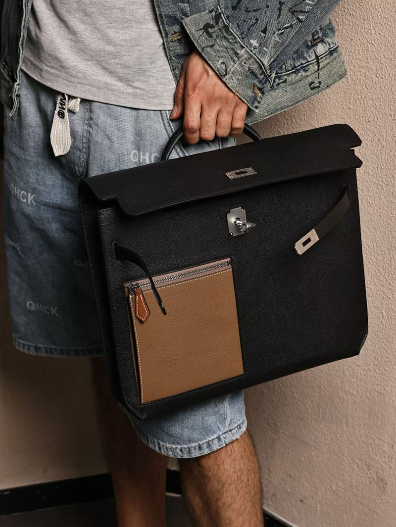 エルメスコピー HERMES ケリーデペッシュ36 カラーマティック 黒 ブラック エバーカラー シルバー金具 2524186 - 画像 (6)