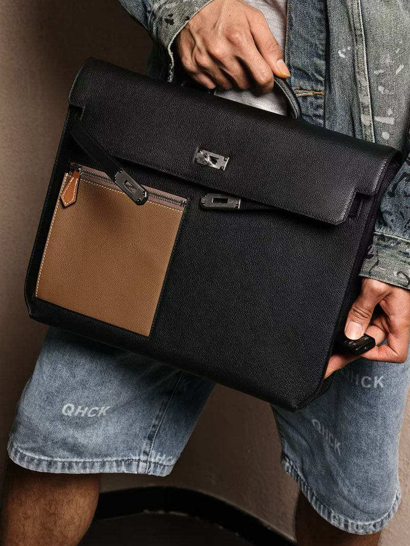 エルメスコピー HERMES ケリーデペッシュ36 カラーマティック 黒 ブラック エバーカラー シルバー金具 2524186 - 画像 (4)