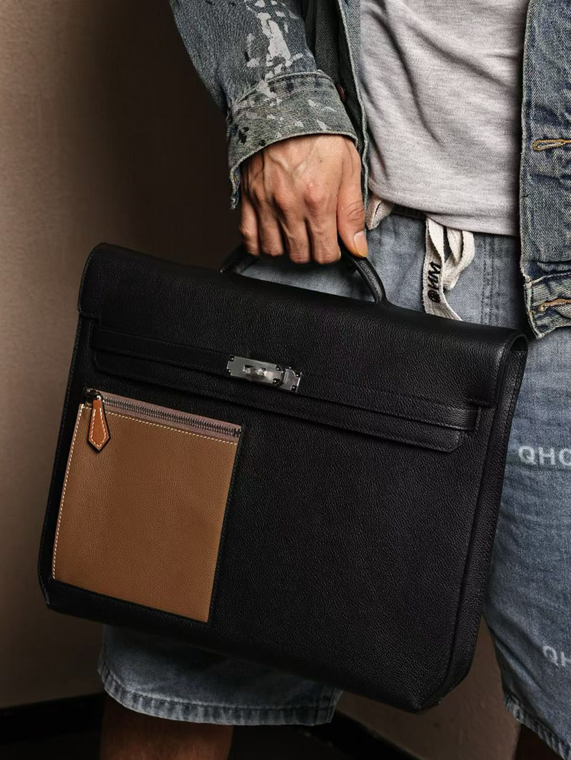 エルメスコピー HERMES ケリーデペッシュ36 カラーマティック 黒 ブラック エバーカラー シルバー金具 2524186 - 画像 (3)