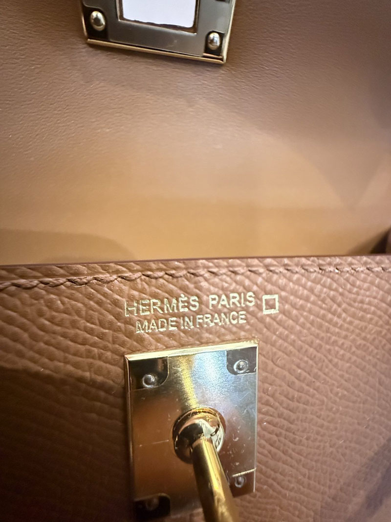 エルメス HERMES ケリーミニ2 外縫い ゴールド ヴォーエプソン/クロコダイル アリゲーターマット ゴールド金具 2524198 - 画像 (4)