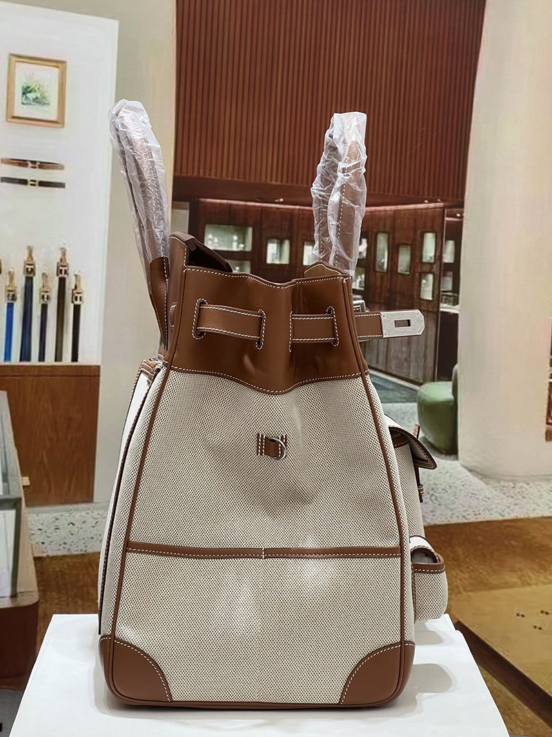 エルメスコピー オータクロア40 メンズ HERMES オータクロア 40cm カーゴ フォーブ トワルアッシュ×スイフト シルバー金具 2524216 - 画像 (2)