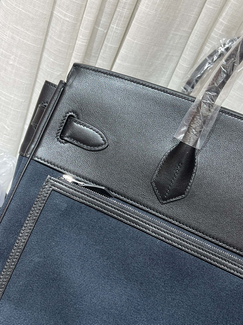 エルメスコピー オータクロア40 メンズ HERMES オータクロア 40cm カーゴ ブルーニュイ トワルアッシュ×スイフト シルバー金具 2524217 - 画像 (7)