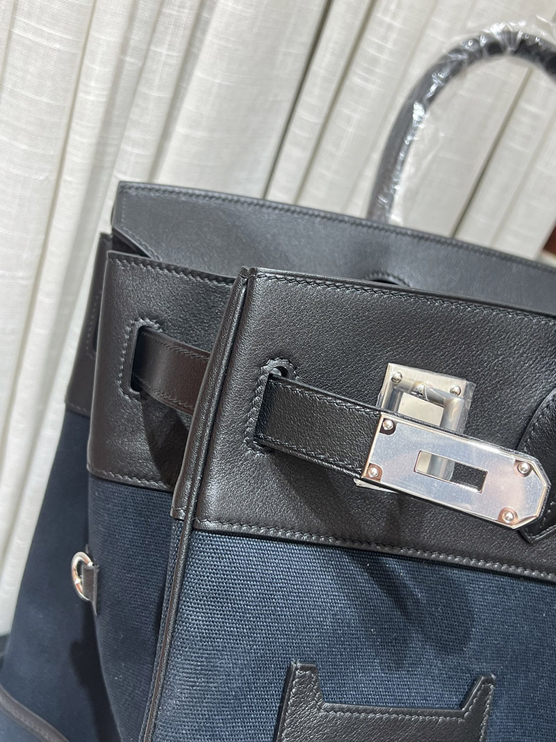 エルメスコピー オータクロア40 メンズ HERMES オータクロア 40cm カーゴ ブルーニュイ トワルアッシュ×スイフト シルバー金具 2524217 - 画像 (5)