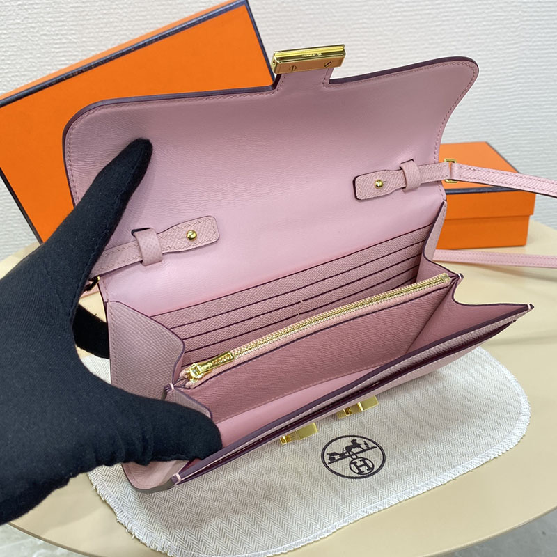 エルメス コンスタンス トゥー ゴー 定価 HERMES コンスタンスロング トゥーゴー ローズサクラ ヴォーエプソン ゴールド金具 2524240 - 画像 (4)