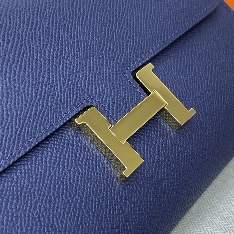 エルメス コンスタンス トゥー ゴー 定価 HERMES コンスタンスロング トゥーゴー ブルーサフィール ヴォーエプソン ゴールド金具 2524241 - 画像 (7)