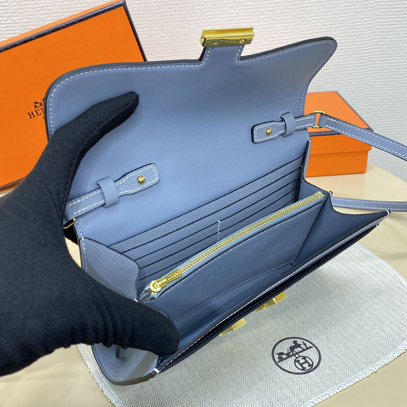 エルメス コンスタンス トゥー ゴー 定価 HERMES コンスタンスロング トゥーゴー ブルーラン ヴォーエプソン ゴールド金具 2524251 - 画像 (5)