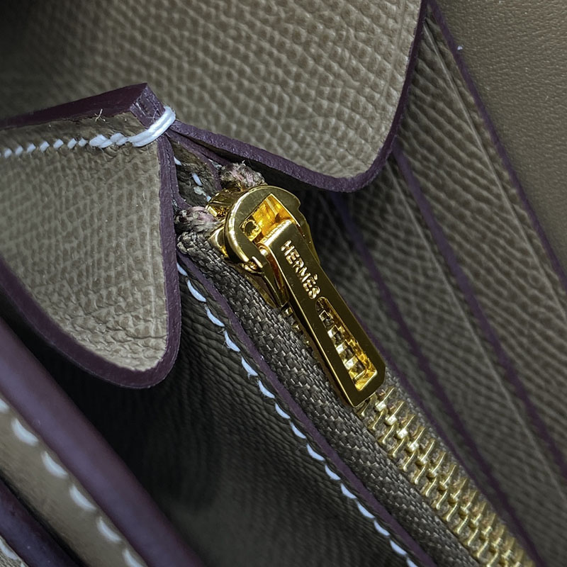 エルメス コンスタンス トゥー ゴー 定価 HERMES コンスタンスロング トゥーゴー エトゥープ ヴォーエプソン ゴールド金具 2524255 - 画像 (8)