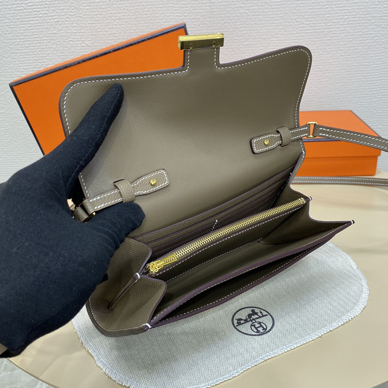 エルメス コンスタンス トゥー ゴー 定価 HERMES コンスタンスロング トゥーゴー エトゥープ ヴォーエプソン ゴールド金具 2524255 - 画像 (7)