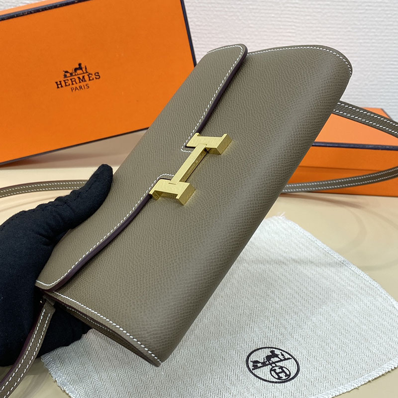 エルメス コンスタンス トゥー ゴー 定価 HERMES コンスタンスロング トゥーゴー エトゥープ ヴォーエプソン ゴールド金具 2524255 - 画像 (4)