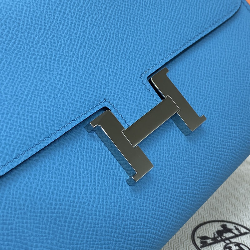 エルメス コンスタンス ロング 定価 HERMES コンスタンスロング トゥーゴー ブルードノール ヴォーエプソン シルバー金具 25242526 - 画像 (2)