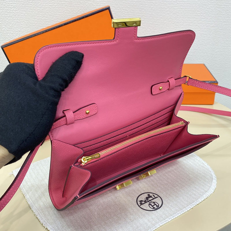 エルメス コンスタンス トゥー ゴー 定価 HERMES コンスタンスロング トゥーゴー ローズリップスティック ヴォーエプソン ゴールド金具 2524259 - 画像 (6)