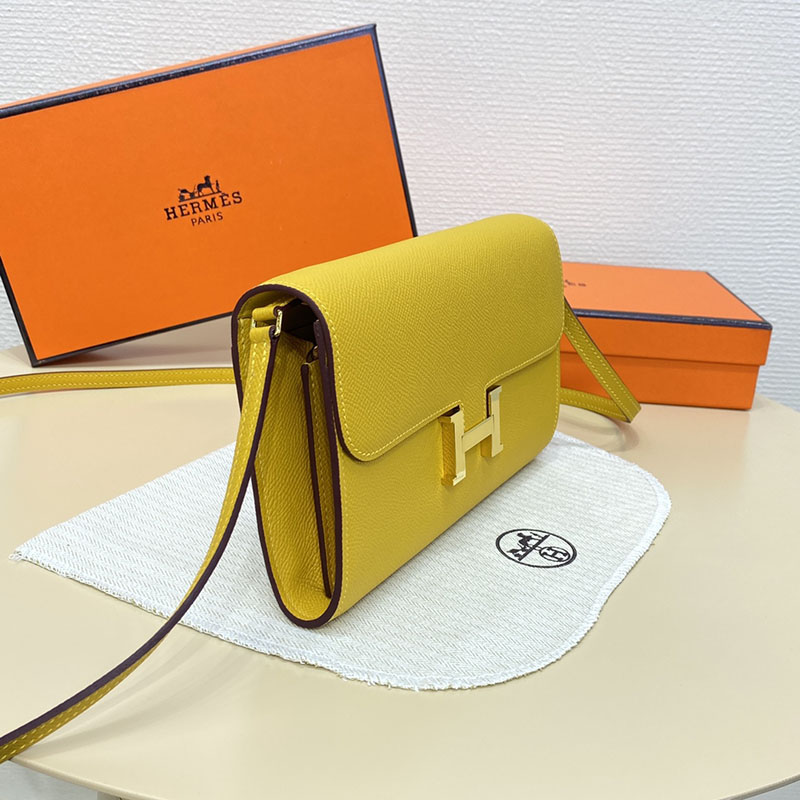エルメス コンスタンス トゥー ゴー 定価 HERMES コンスタンスロング トゥーゴー ジョーヌアンブル ヴォーエプソン ゴールド金具 2524261 - 画像 (6)