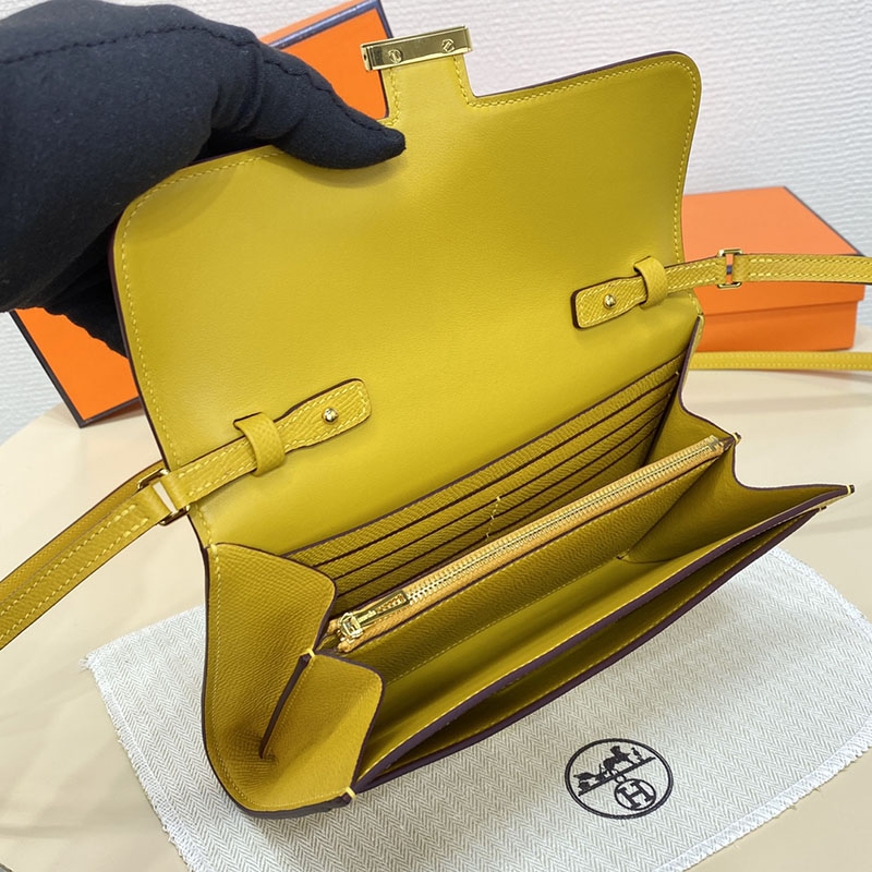 エルメス コンスタンス トゥー ゴー 定価 HERMES コンスタンスロング トゥーゴー ジョーヌアンブル ヴォーエプソン ゴールド金具 2524261 - 画像 (5)