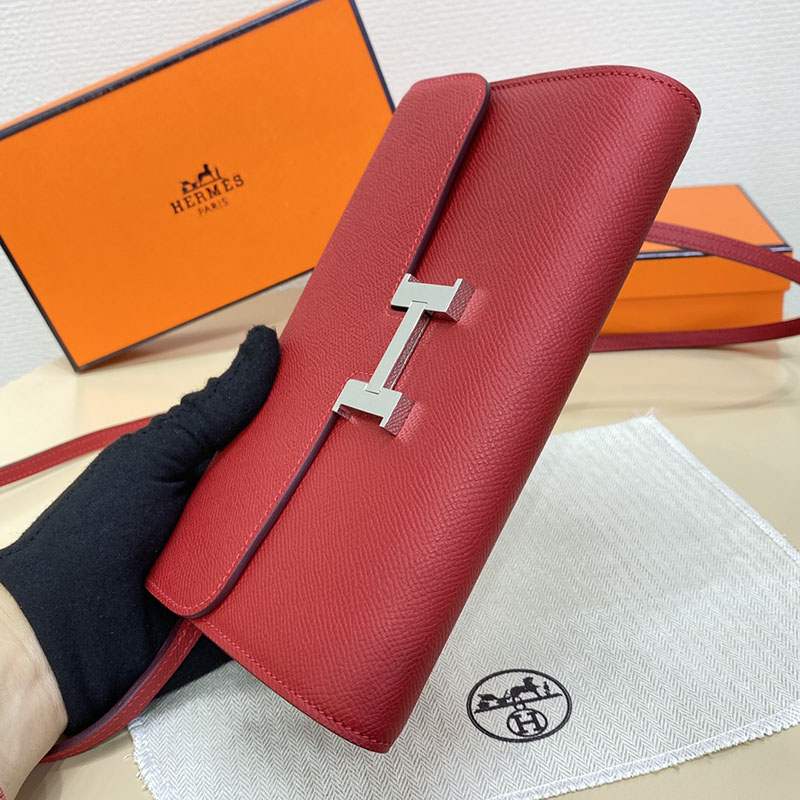 エルメス コンスタンス ロング 定価 HERMES コンスタンスロング トゥーゴー ルージュカザック ヴォーエプソン シルバー金具 2524264 - 画像 (8)
