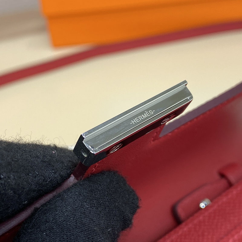 エルメス コンスタンス ロング 定価 HERMES コンスタンスロング トゥーゴー ルージュカザック ヴォーエプソン シルバー金具 2524264 - 画像 (7)