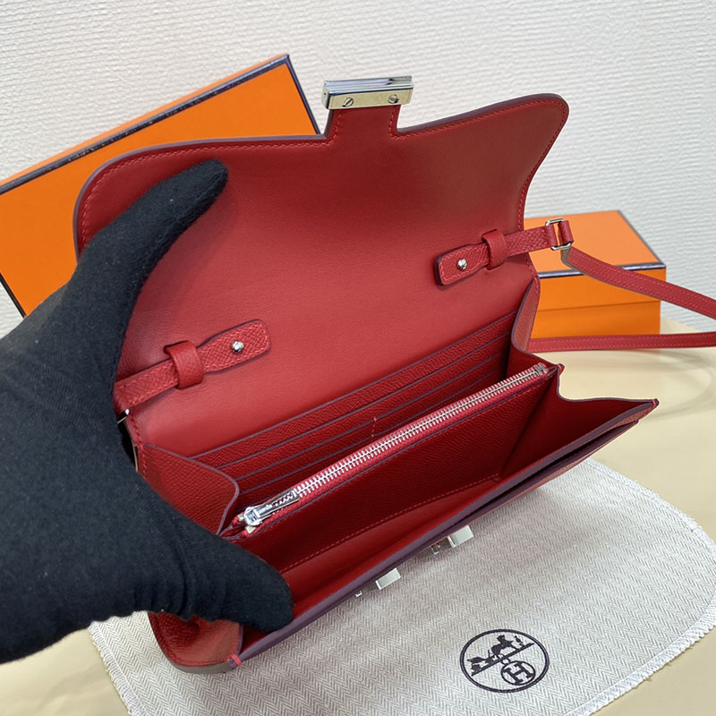 エルメス コンスタンス ロング 定価 HERMES コンスタンスロング トゥーゴー ルージュカザック ヴォーエプソン シルバー金具 2524264 - 画像 (5)
