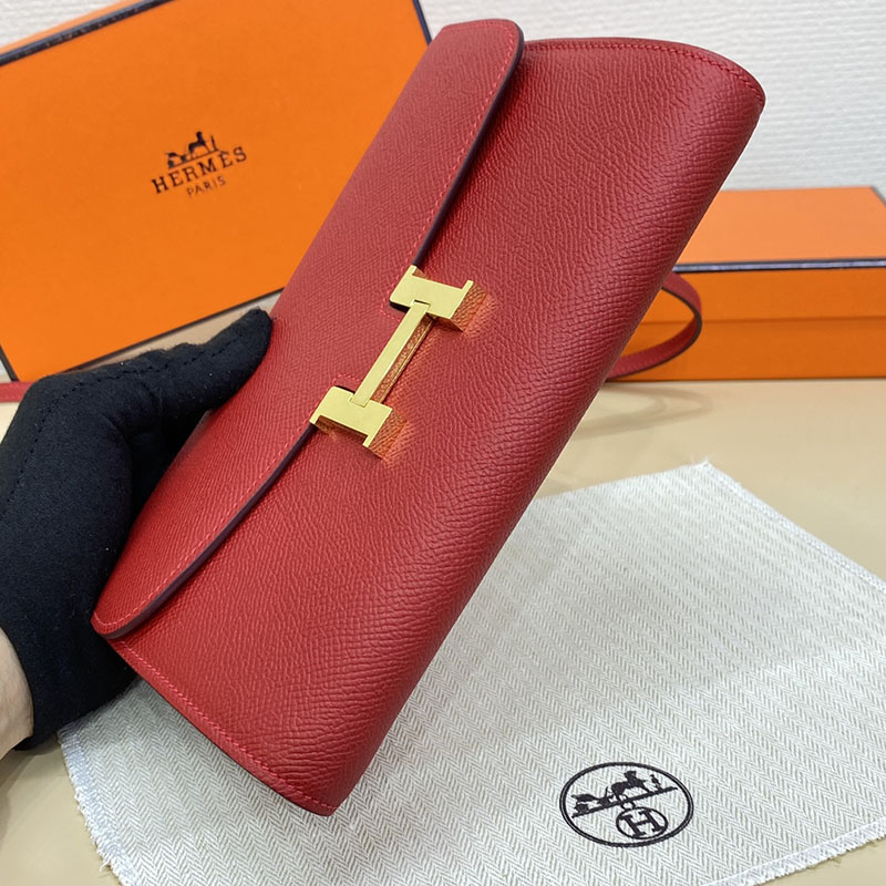 エルメス コンスタンス トゥー ゴー 定価 HERMES コンスタンスロング トゥーゴー ルージュカザック ヴォーエプソン ゴールド金具 2524265 - 画像 (10)