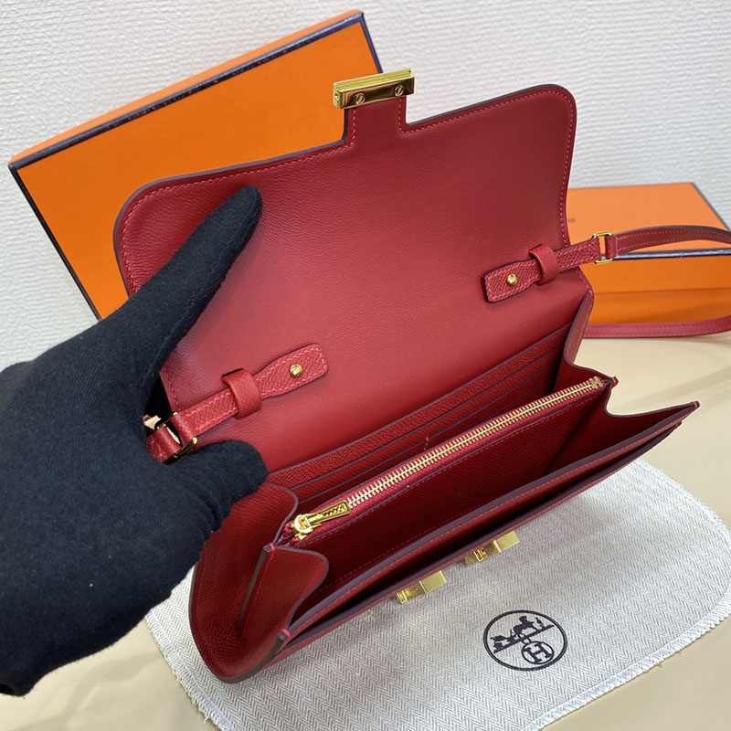 エルメス コンスタンス トゥー ゴー 定価 HERMES コンスタンスロング トゥーゴー ルージュカザック ヴォーエプソン ゴールド金具 2524265 - 画像 (7)