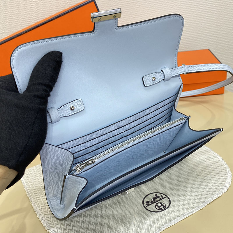エルメス コンスタンス ロング 定価 HERMES コンスタンスロング トゥーゴー アズール ヴォーエプソン シルバー金具 2524266 - 画像 (5)