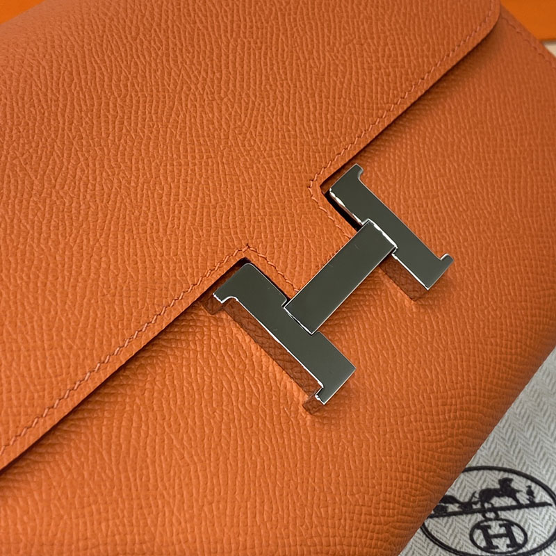 エルメス コンスタンス ロング 定価 HERMES コンスタンスロング トゥーゴー オレンジ ヴォーエプソン シルバー金具 2524270 - 画像 (10)