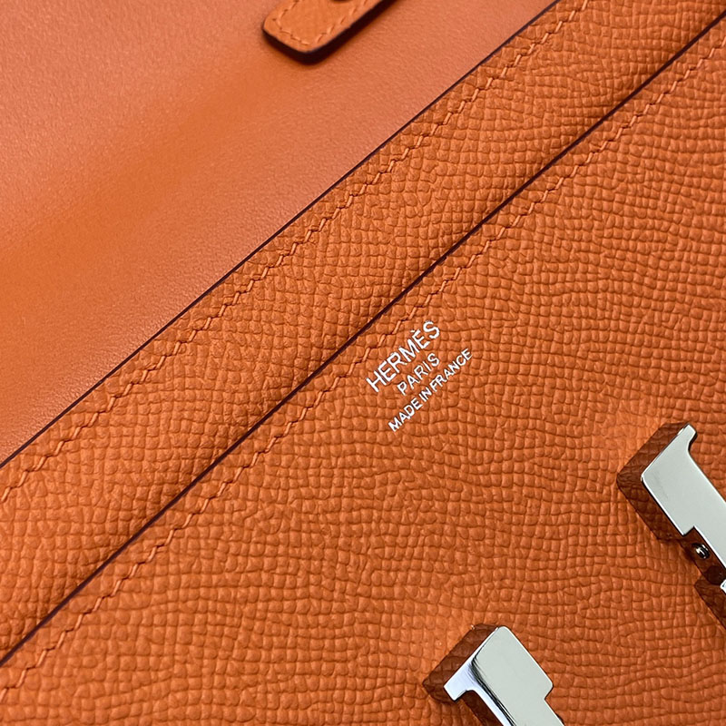 エルメス コンスタンス ロング 定価 HERMES コンスタンスロング トゥーゴー オレンジ ヴォーエプソン シルバー金具 2524270 - 画像 (9)