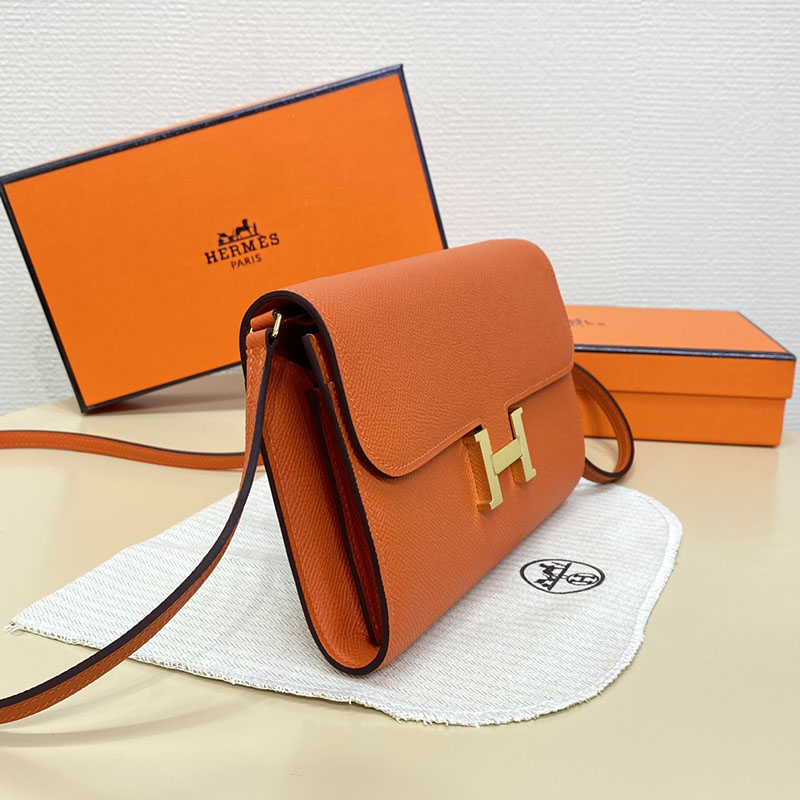 エルメス コンスタンス トゥー ゴー 定価 HERMES コンスタンスロング トゥーゴー オレンジ ヴォーエプソン ゴールド金具 2524271 - 画像 (2)
