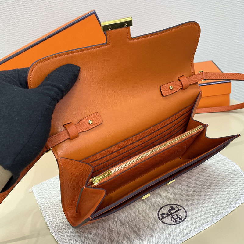 エルメス コンスタンス トゥー ゴー 定価 HERMES コンスタンスロング トゥーゴー オレンジ ヴォーエプソン ゴールド金具 2524271 - 画像 (4)