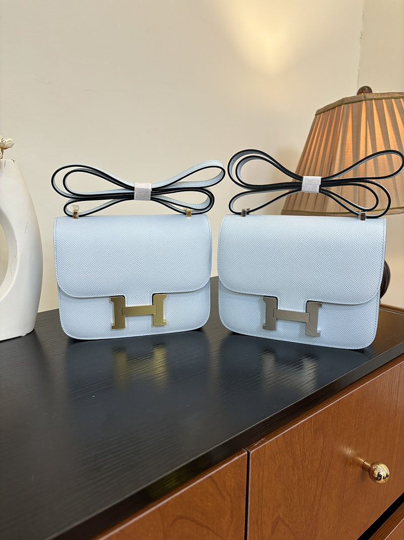 エルメス コンスタンス 超N品 HERMES コンスタンス3 ミニ ブルーブリュム ヴォーエプソン ゴールド\シルバー金具 2524272 - 画像 (9)