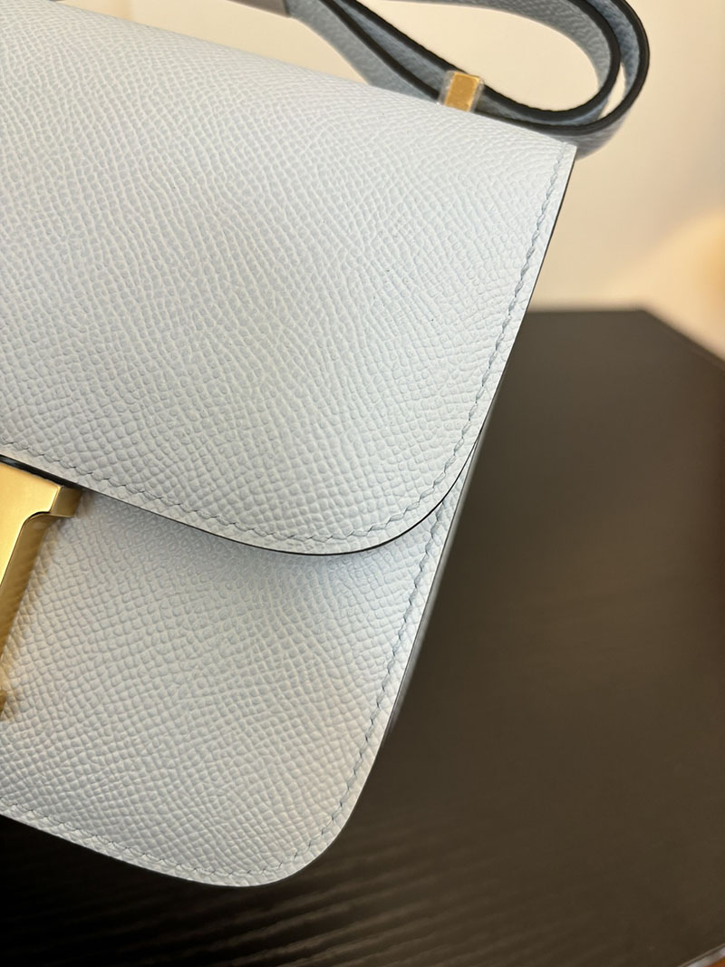 エルメス コンスタンス 超N品 HERMES コンスタンス3 ミニ ブルーブリュム ヴォーエプソン ゴールド\シルバー金具 2524272 - 画像 (8)