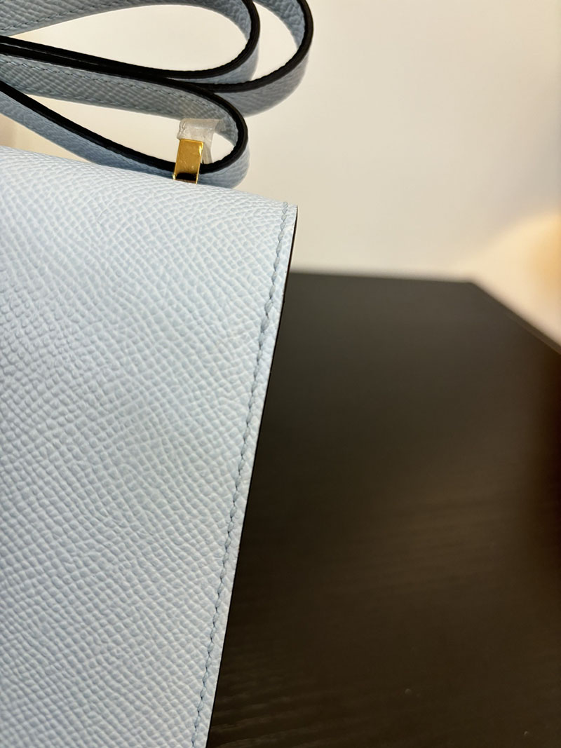 エルメス コンスタンス 超N品 HERMES コンスタンス3 ミニ ブルーブリュム ヴォーエプソン ゴールド\シルバー金具 2524272 - 画像 (6)