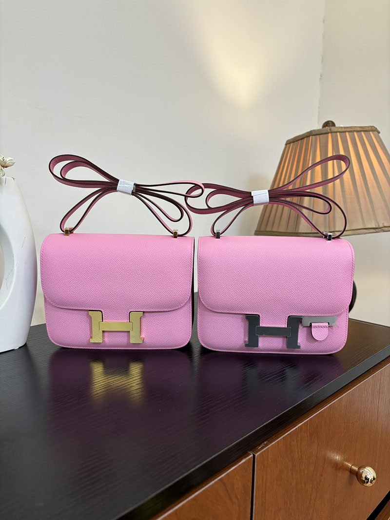 エルメス コンスタンス 超N品 HERMES コンスタンス3 ミニ モーヴシルベストル ヴォーエプソン ゴールド\シルバー金具 2524273 - 画像 (8)