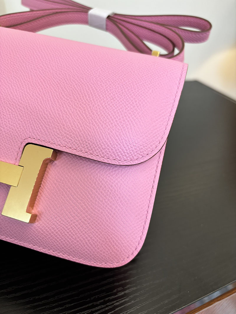 エルメス コンスタンス 超N品 HERMES コンスタンス3 ミニ モーヴシルベストル ヴォーエプソン ゴールド\シルバー金具 2524273 - 画像 (6)